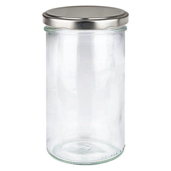 277 ml trommelglas met BasicSeal deksel zilver UNiTWiST