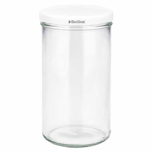 277ml trommelglas met BioSeal deksel wit UNiTWIST