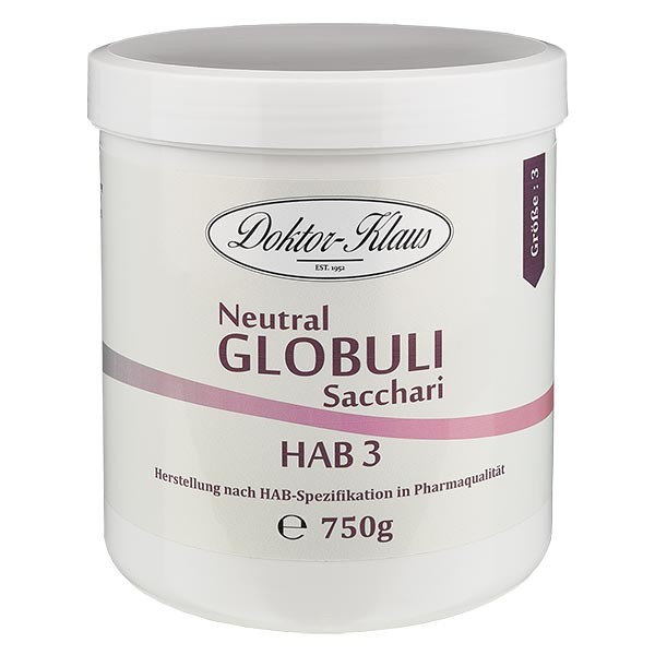 750g globules neutres HAB3, 100 % pure saccharose