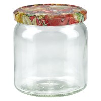 408ml rond glas + BasicSeal deksel fruitdecor UNiTWiST 408ml rond glas + BasicSeal deksel fruitdecor UNiTWiST