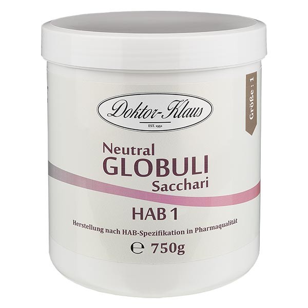 750g globules neutres HAB1, 100 % pure saccharose