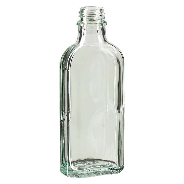 Flasque transparente de 100 ml au goulot DIN 22