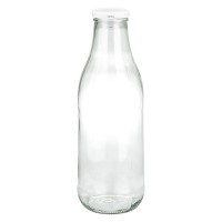 Bouteille de lait 1000ml + couvercle BioSeal blanc Uni... Bouteille de lait 1000ml + couvercle BioSeal blanc Uni...