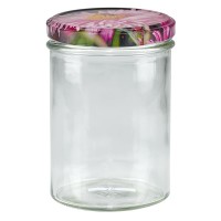 435ml trommelglas + BasicSeal deksel bloesemdecor UNiTWiST 435ml trommelglas + BasicSeal deksel bloesemdecor UNiTWiST