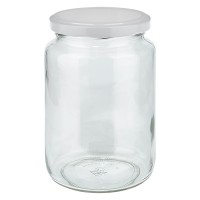 795ml Verre rond avec couvercle BasicSeal blanc UNiTWIST 795ml Verre rond avec couvercle BasicSeal blanc UNiTWIST