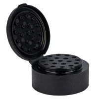 Strooi-schroefsluiting van PC transparant, 19-gaats strooier fijn, 41 mm, Standaard Strooi-schroefsluiting van PC transparant, 19-gaats strooier fijn, 41 mm, Standaard
