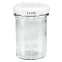 Verre renversé 230ml avec couvercle BioSeal blanc UNiTWIST Verre renversé 230ml avec couvercle BioSeal blanc UNiTWIST