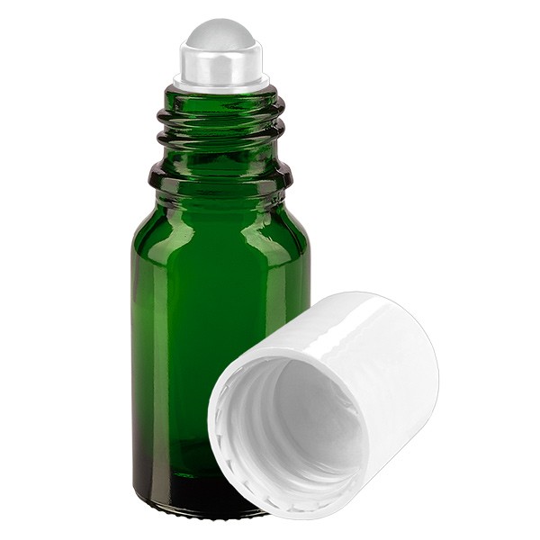 Glas deostick fles groen 10ml, lege deo roller (Roll On)