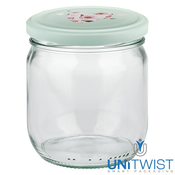 425 ml ronde pot + BasicSeal-deksel hart mint UNiTWIST®
